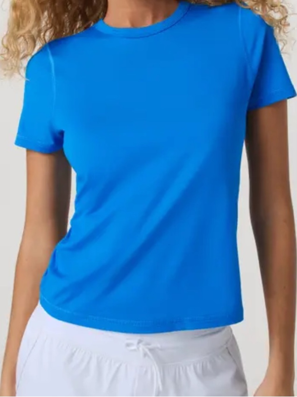 Vuori bright blue short sleeve jersey top athletic shirt size XL